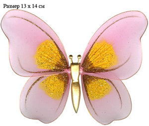 Капроновые бабочки на булавке