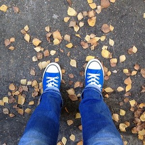 Синие кеды Converse