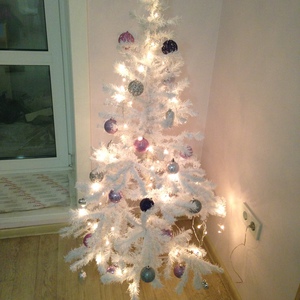 pink or white christmas tree