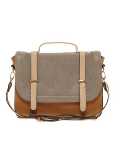 Warehouse Colour Block Satchel