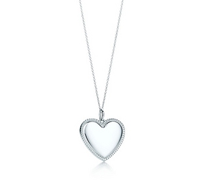 Tiffany Yours heart charm and chain