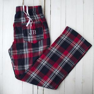 tartan pyjama bottoms