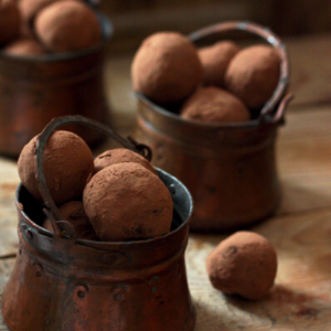 homemade truffles for st.valentine's