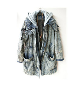 Grunge Denim Jacket 2 in 1