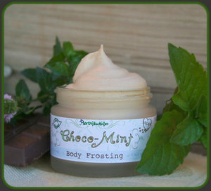 Organic Chocolate Mint Body Frosting Vegan Natural with Shea butter