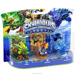 Skylanders. Набор из трех фигурок: Warnado, Camo, Ignitor