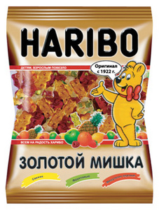 Много мармелада Haribo