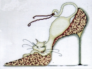 Design Works - Leopard Shoe Kitty