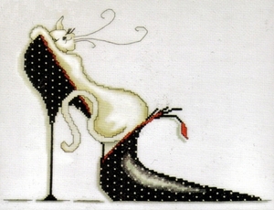 Design Works - Polka Dot Shoe Kitty