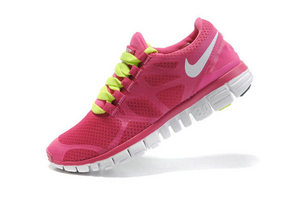 Pink Nike sport shoes