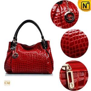 Crocodile Embossed Women Leather Hobo Bags CW229209 - CWMALLS.COM