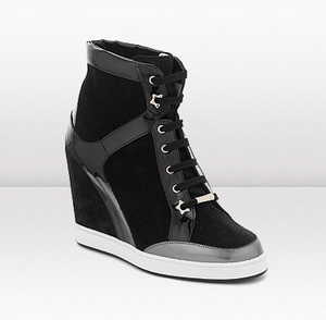 Black High Top Wedge Trainers Jimmy Choo Panama