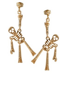 Сережки ASOS Skeleton Drop Earrings