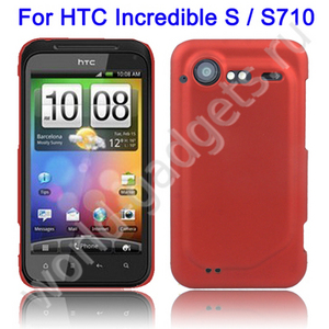 Пластиковый чехол для HTCIncredible S (красный)