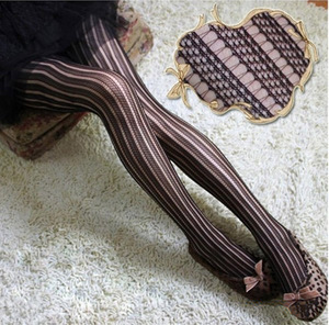 чулки в вертикальную полосу