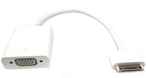 Переходник Apple iPad Dock Connector (MC552ZM/A) для VGA-адаптера