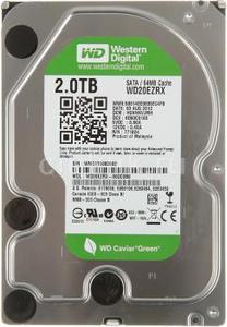 Жесткий диск 3.5" WD Caviar Green WD20EZRX, 2Тб, HDD, SATA III