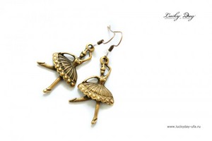 Серьги Балеринки