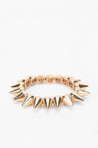 spike bracelet in yellow gold