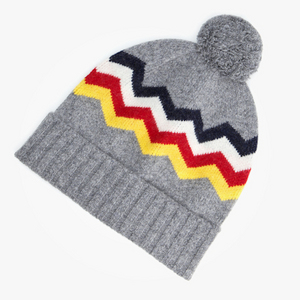 Drake's Zig Zag Bobble Grey