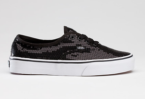 Vans Classic — Glitter Dots Authentic Black