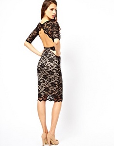 Elise Ryan Open Back Midi Dress