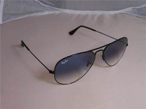 Очи-очи. Ray Ban Aviator Black Crystal Blue Gradient