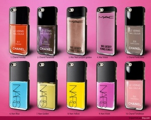 Chanel nail polish case for iPhone