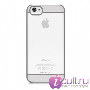 Чехол Macally See Through Hard Shell Case Gray для iPhone 5 прозрачный серый CURVEG-P5