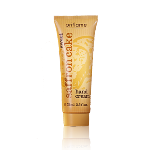 oriflame sweet saffron cake hand cream