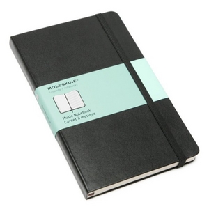 Записная книжка Moleskine Classic(с нотным станом), Large (13x21см), черная