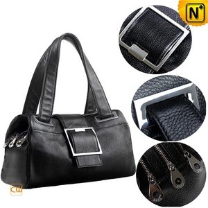 Women Fashion Black Leather Handbags CW209308 - cwmalls.com