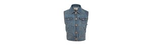 Blue Sleeveless Denim Jacket