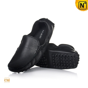 Mens Leather Moccasin Loafers CW709016 - cwmalls.com