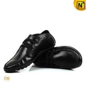 Mens Leather Gommino Loafers CW709063 - cwmalls.com