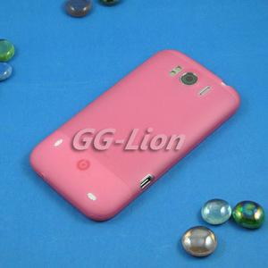 matte TPU Case Skin Cover for HTC Sensation XL,Runnymede,X315E.in pink color