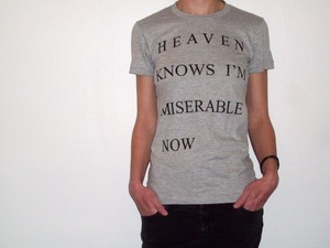 Womens Heaven Knows I'm Miserable Now Heather T Shirt