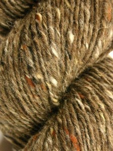 Brown Donegal hand-knitting yarn 100g hank