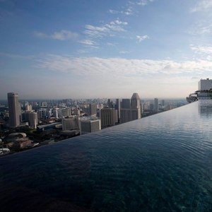 Infinity Pool. Marina Bay Sands resort. Singapore