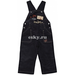 Вельветовый полукомбинезон Cowboy PlayToday Baby (темно-синий)