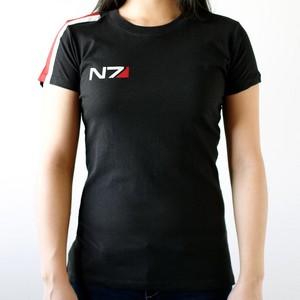 Футболка BIOWARE Ladies N7 Armour Stripe Black Tee
