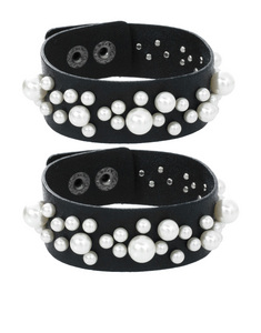 Limited Edition Multipack Pearl Leather Cuff Bracelets