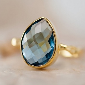 London Blue Topaz Stacking Ring