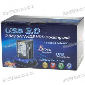 SATA/IDE to USB 3.0 adapter/dock