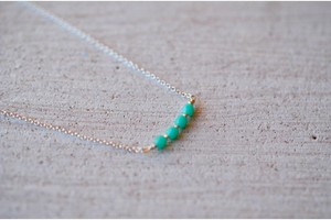 Серебряная цепочка с бирюзой