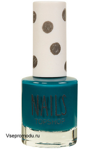 Bluegreen nail polish