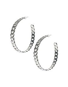 ASOS Curb Chain Link Hoop Earrings