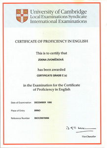 Сертификат CPE (Certificate of Proficiency in English)