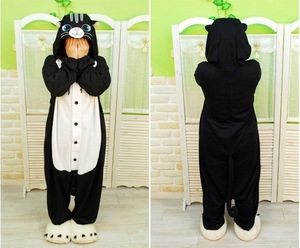 Пижама kigurumi Черный Котик