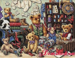 Набор для вышивания Dimensions 35151 "Buttons and Bears (Пуговицы и мишки)"